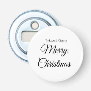 Décapsuleur Joyeux Noël ajoutez nom texte personnalisé cadeau
