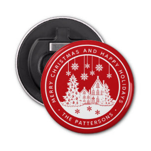 Décapsuleur Joyeux Noël Joyeux Vacances Hiver Personnalisé