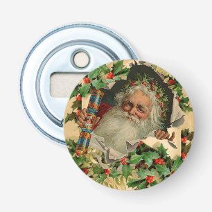 Décapsuleur Joyeux Noël Père Noël classique antique