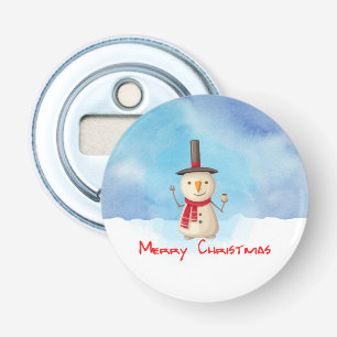 Décapsuleur Joyeux Noël Snowman Agitant Et Souriant