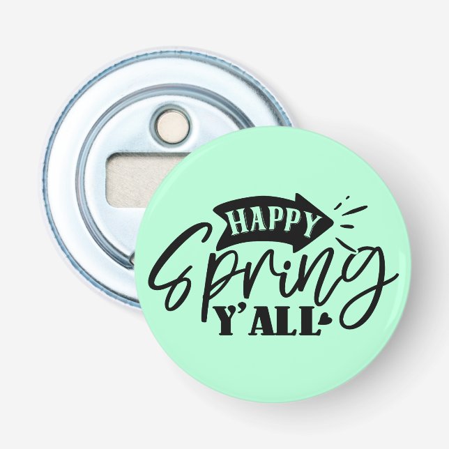 Décapsuleur Joyeux Printemps à Tous Typographie Design-49765 (Devant)