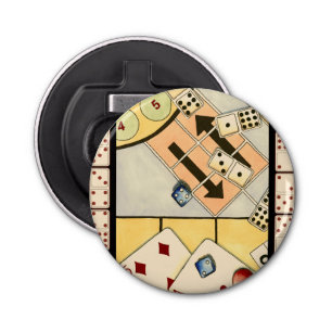 Décapsuleur Jumbled Assortiment of Games of Chance