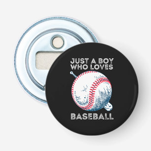 Décapsuleur Juste un garçon qui aime le baseball