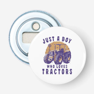Décapsuleur Juste un garçon qui aime les tracteurs et les cami