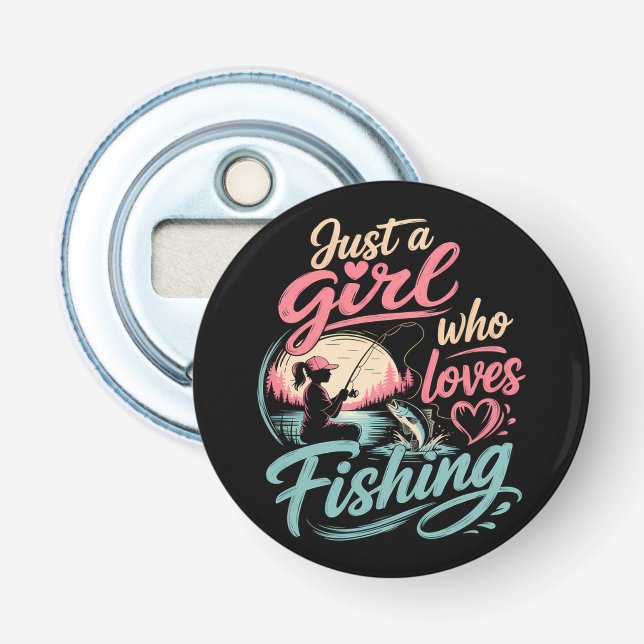 Décapsuleur Juste Une Fille Qui Aime La Pêche (Devant)