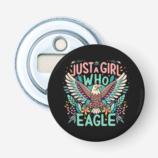 Décapsuleur juste une fille qui aime l'Aigle des Philippines (Devant)