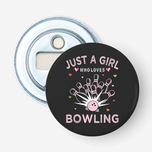 Décapsuleur Juste Une Fille Qui Aime Le Bowling (Devant)