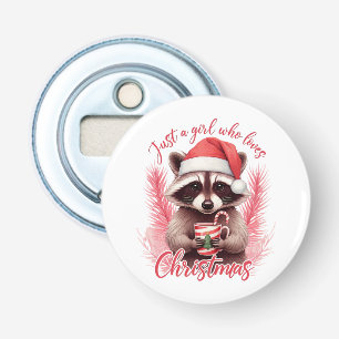 Décapsuleur Juste une fille qui aime le Raton laveur de Noël-7