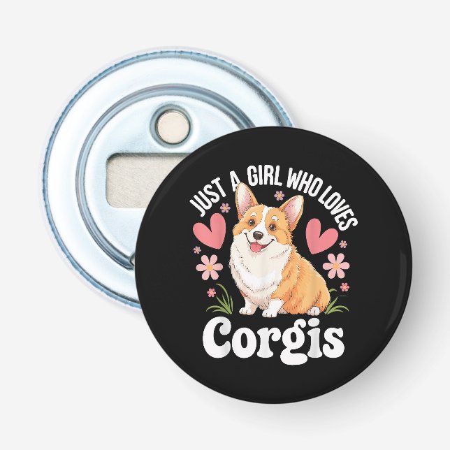 Décapsuleur Juste une fille qui aime les Corgis (Devant)