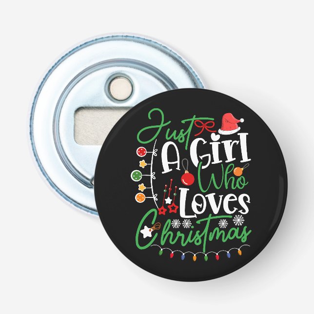 Décapsuleur Juste Une Fille Qui Aime Noël (Devant)