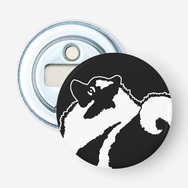 Décapsuleur Keeshond Graphics - Cute Original Chig Art (Devant)