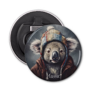 Décapsuleur koala adorable portant casquette mignon personnali