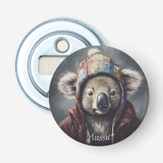 Décapsuleur koala adorable portant casquette mignon personnali