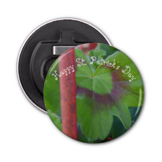 Décapsuleur La feuille de la Saint Patrick derrière le pôle