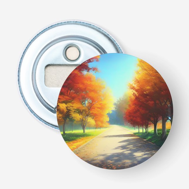 Décapsuleur La nature Les arbres d'automne dans la forêt (Devant)