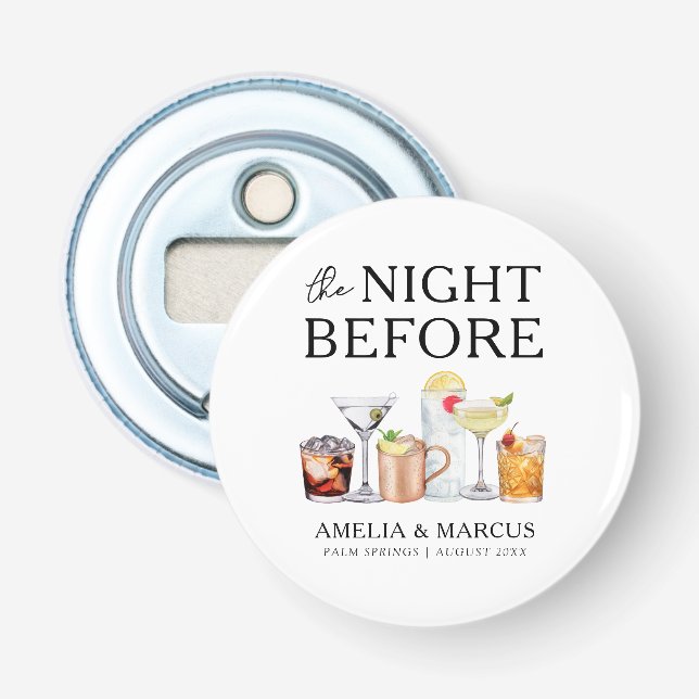 Décapsuleur La Nuit Avant le Dîner de Répétition de Couple (Devant)