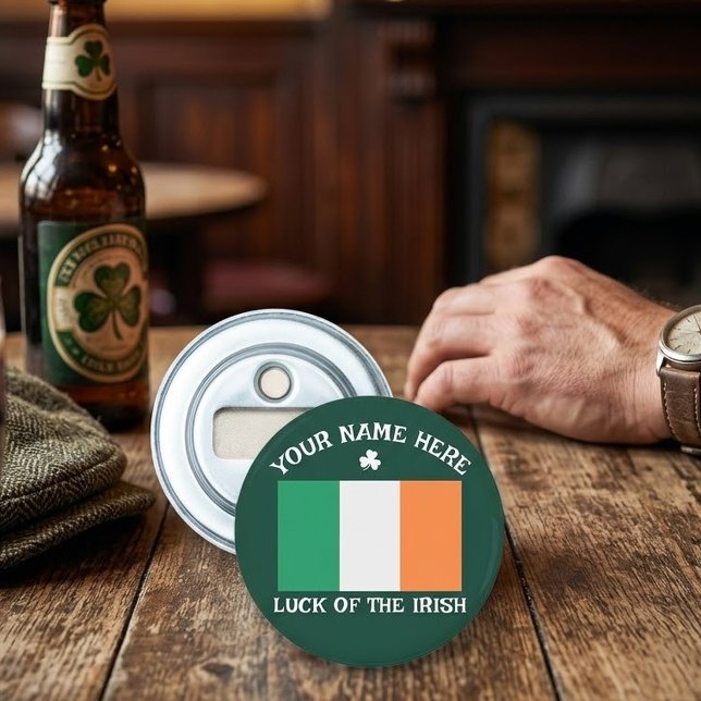 Décapsuleur La Saint-Patrick Drapeau de l'Irlande Nom personna (Créateur téléchargé)