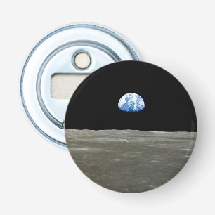 Décapsuleur La Terre depuis la Lune dans l'espace noir : Earth