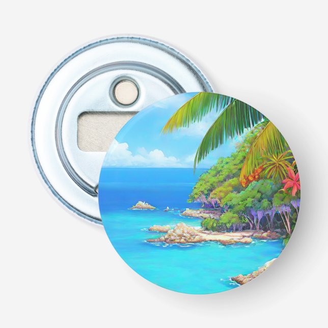 Décapsuleur Lagon tropical (Devant)