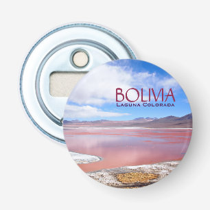 Décapsuleur Laguna Colorada en Bolivie texte