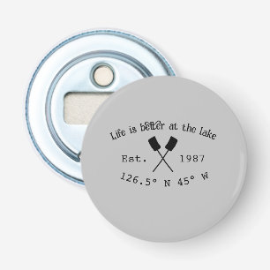 Décapsuleur Lake house et. Date année coordonnées personnalisé