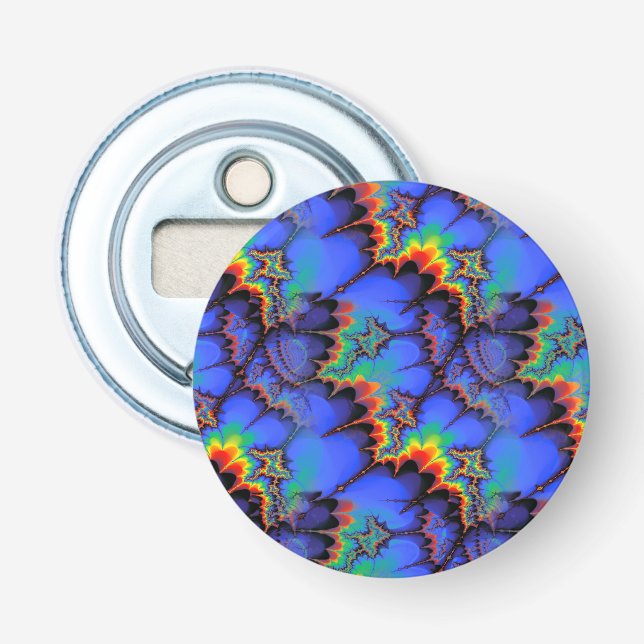 Décapsuleur L'arc-en-ciel électrique ondule le motif d'art de (Devant)