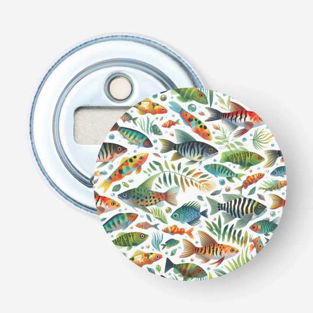 Décapsuleur L'art coloré du poisson sous-marin (Devant)