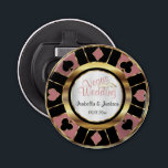 Décapsuleur Las Vegas Styled Mariage Dusty Rose Gold<br><div class="desc">Décapsuleur. Personnalisez Las Vegas Style Mariage - Dusty Rose Gold prêt pour vous à personnaliser. 📌 Si vous avez besoin d'une personnalisation plus poussée, cliquez sur le bouton "Cliquez pour Customiser plus loin" ou "Customiser ou modifier la conception" et utilisez notre outil de conception pour redimensionner, faire pivoter, modifier la...</div>