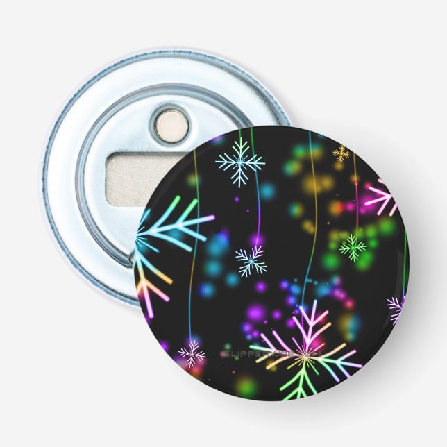 Décapsuleur L'atmosphère de Noël festive et animée de Slippery (Devant)