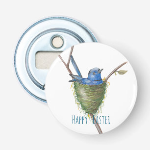 Décapsuleur Le charme du printemps : Oiseau adorable dans un n