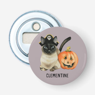 Décapsuleur Le chat siamois de Halloween   ajoutent votre nom