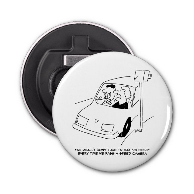 Décapsuleur Le conducteur dit du fromage en passant une caméra (Devant)