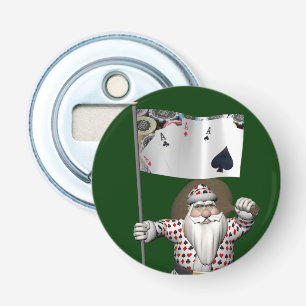 Décapsuleur Le Père Noël Aime Jouer Au Poker