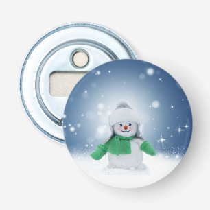 Décapsuleur Le personnage de bonhomme de neige de Noël adorabl