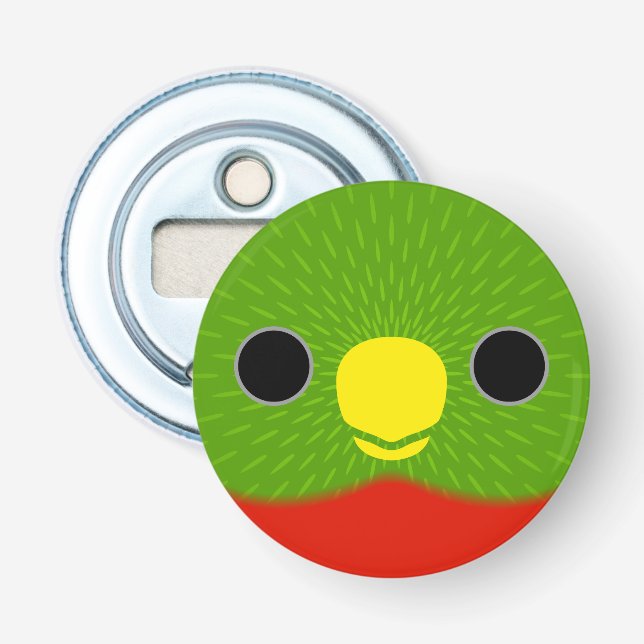 Décapsuleur Le visage d'un lorikeet à bec jaune (Devant)