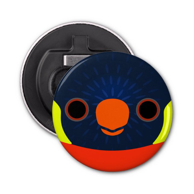 Décapsuleur Le visage d'un lorikeet coucher de soleil (Devant)