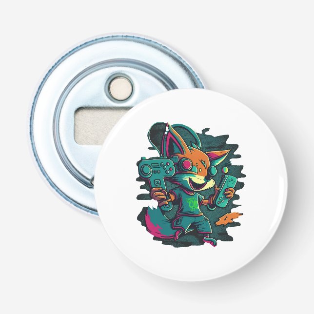 Décapsuleur Les loups jouent à des jeux (Devant)