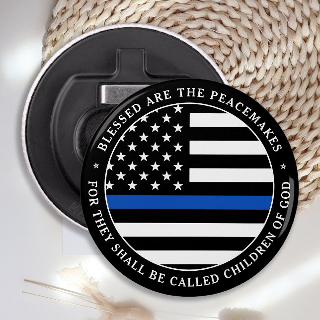 Décapsuleur Les Policiers Bénis Sont La Ligne Bleue Des Pacifi (Créateur téléchargé)