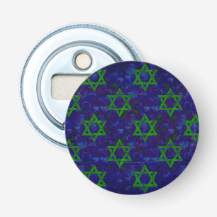 Décapsuleur Les rangées vertes de Hanukkah de SlipperyJoe's ét