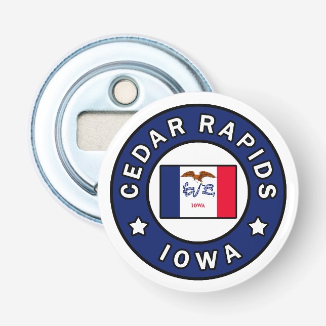 Décapsuleur Les rapides de cèdre Iowa (Devant)