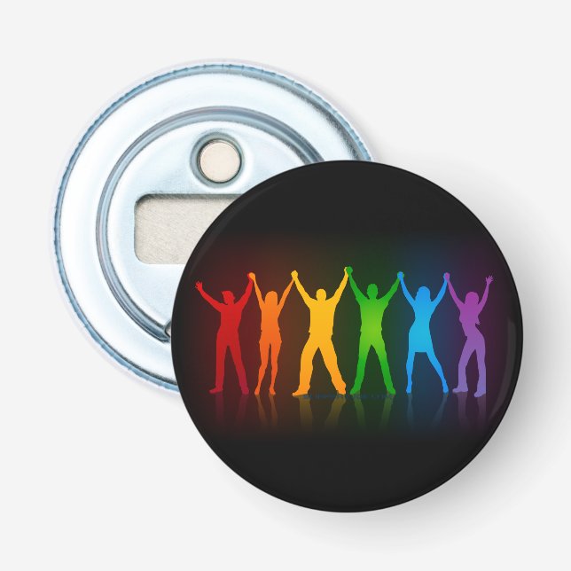 Décapsuleur Les six silhouettes debout de Slipperyjoe, bras le (Devant)