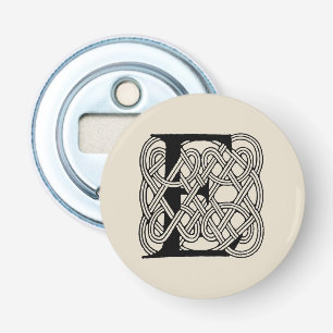 Décapsuleur Lettre E Noeud Celtique Monogramme Vintage
