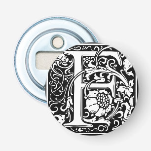 Décapsuleur Lettre F Médiévale Monogramme Art Nouveau