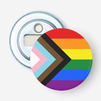 Décapsuleur LGBTQ & Pride - drapeau de progression arc-en-ciel