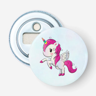 Décapsuleur Licorne rose mignonne avec des ailes