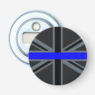 Décapsuleur Ligne bleue mince Union Jack