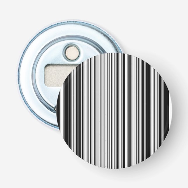 Décapsuleur Lignes noires et blanches (Devant)