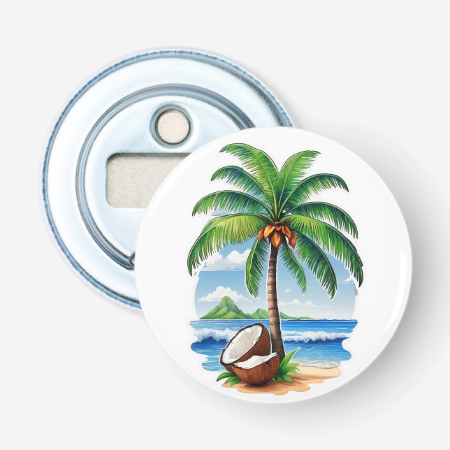 Décapsuleur L'île tropicale des Cocotiers (Devant)