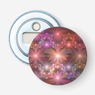Décapsuleur Lit De Fleurs Coloré Brillante Art Fractal Abstrai
