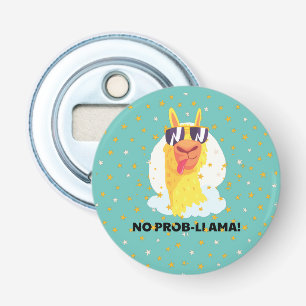 Décapsuleur Llama drôle mignon No-Prob-Llama avec étoiles port
